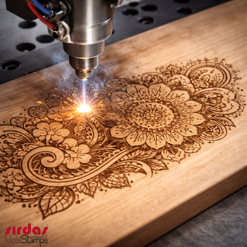 چاپ لیزری روی چوب